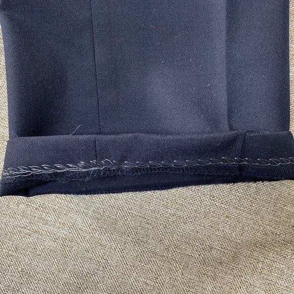 Louis Martin Wool Blend Pleated Uniform Dress Pants Women's 12 Navy Blue NWT - Picture 10 of 15